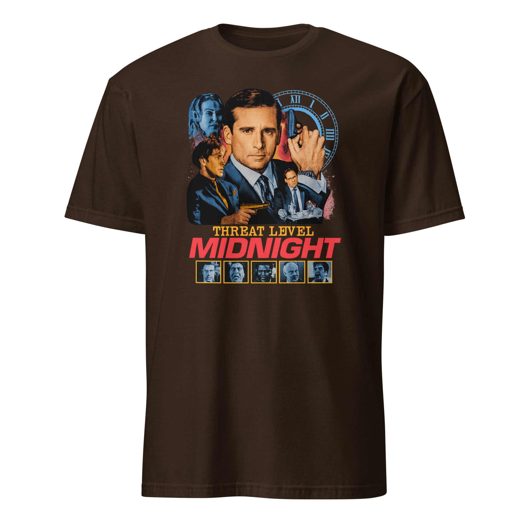 Threat Level Midnight Retro Michael Scarn T-Shirt in Dark Chocolate by Cuccico