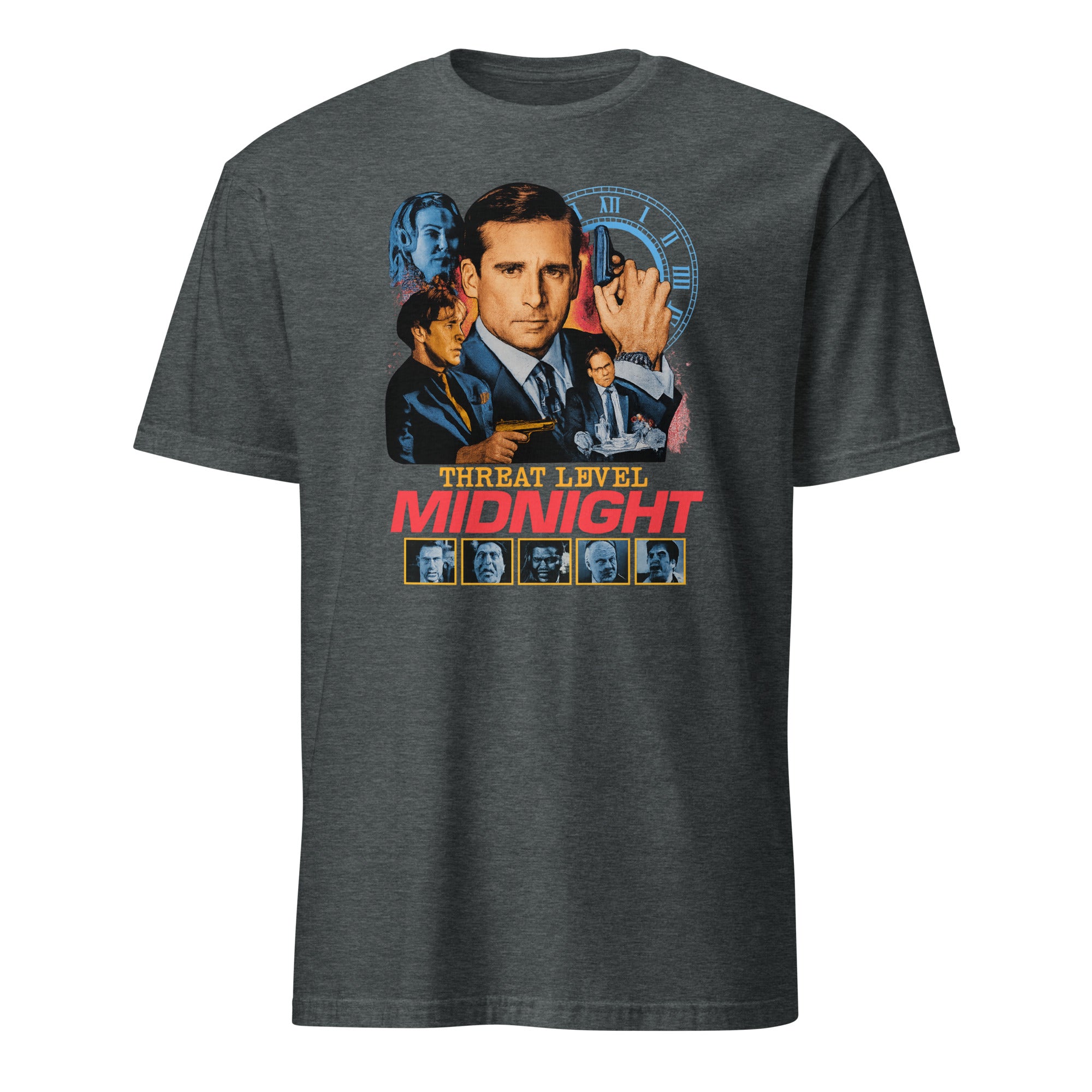 Threat Level Midnight Retro Michael Scarn T-Shirt in Dark Heather by Cuccico