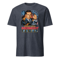 Threat Level Midnight Retro Michael Scarn T-Shirt in Heather Navy by Cuccico