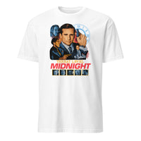 Threat Level Midnight Retro Michael Scarn T-Shirt in White by Cuccico