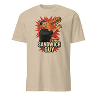 Cuccico Throw Sandwiches Not People T-Shirt in Sand color – Sandwich Guy Meme