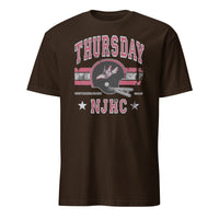 Dark Chocolate Thursday NJHC Helmet T-Shirt with MetLife Stadium design by Cuccico