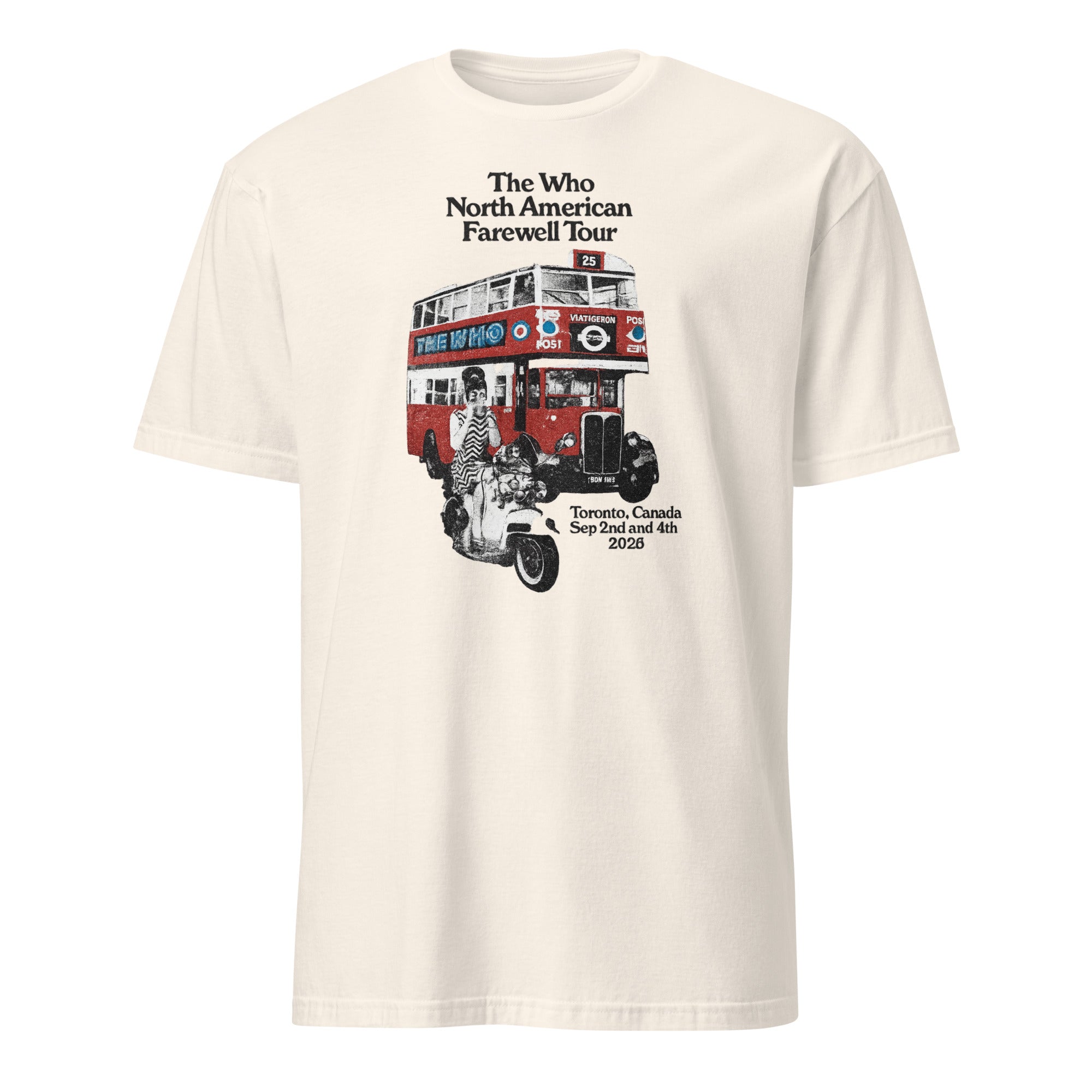 Toronto ON 2025 Farewell Tour T-Shirt in Natural color by Cuccico
