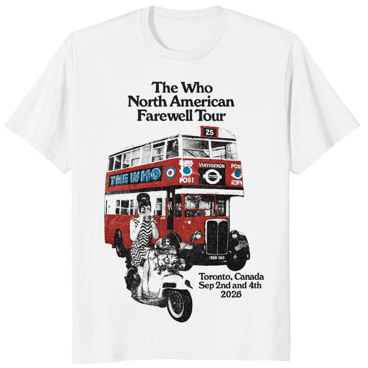 Toronto ON 2025 Farewell Tour T-Shirt in White by Cuccico