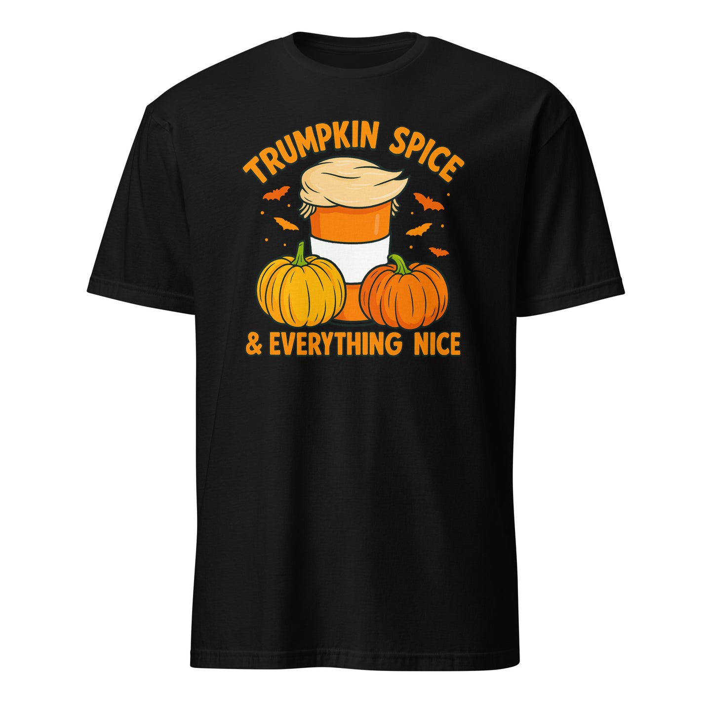 Black Trumpkin Spice Shirt Halloween Pumpkin Funny Trump T-Shirt by Cuccico