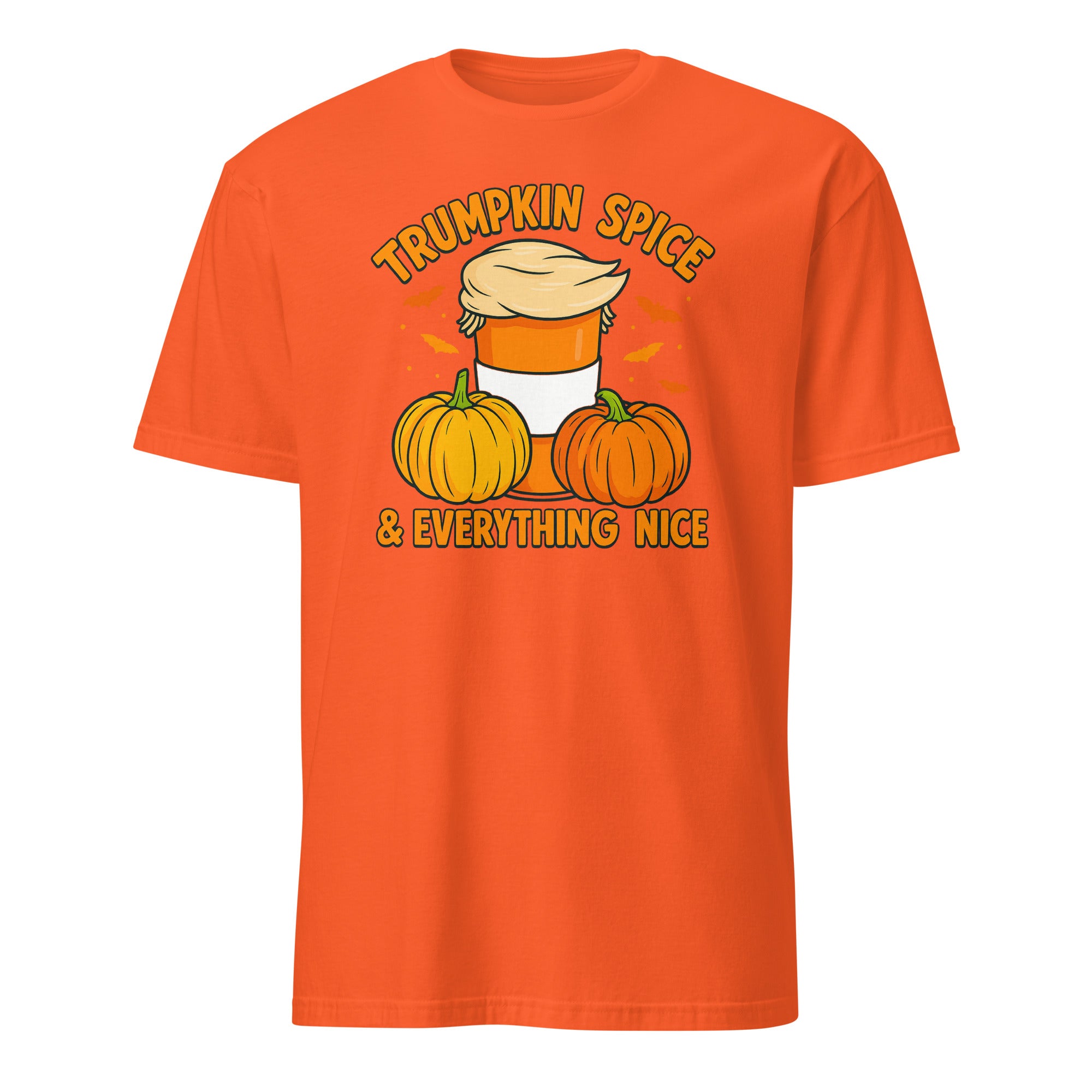 Orange Trumpkin Spice Shirt Halloween Pumpkin Funny Trump T-Shirt by Cuccico