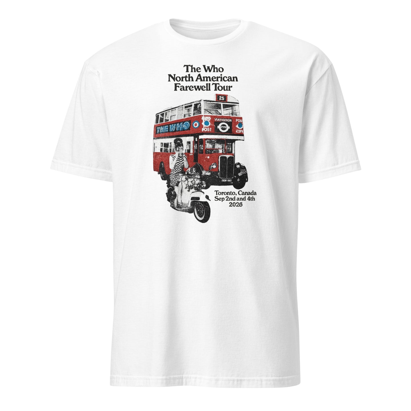 Toronto ON 2025 Farewell Tour T-Shirt in White by Cuccico