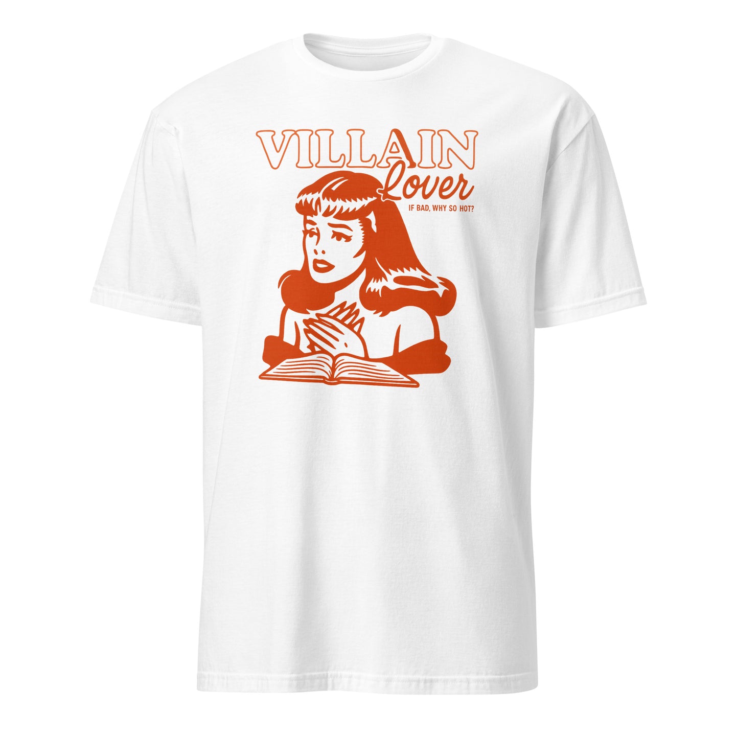 Villain Lover Bookish Shirt in White by Cuccico – Dark Romance Book Lover Tee