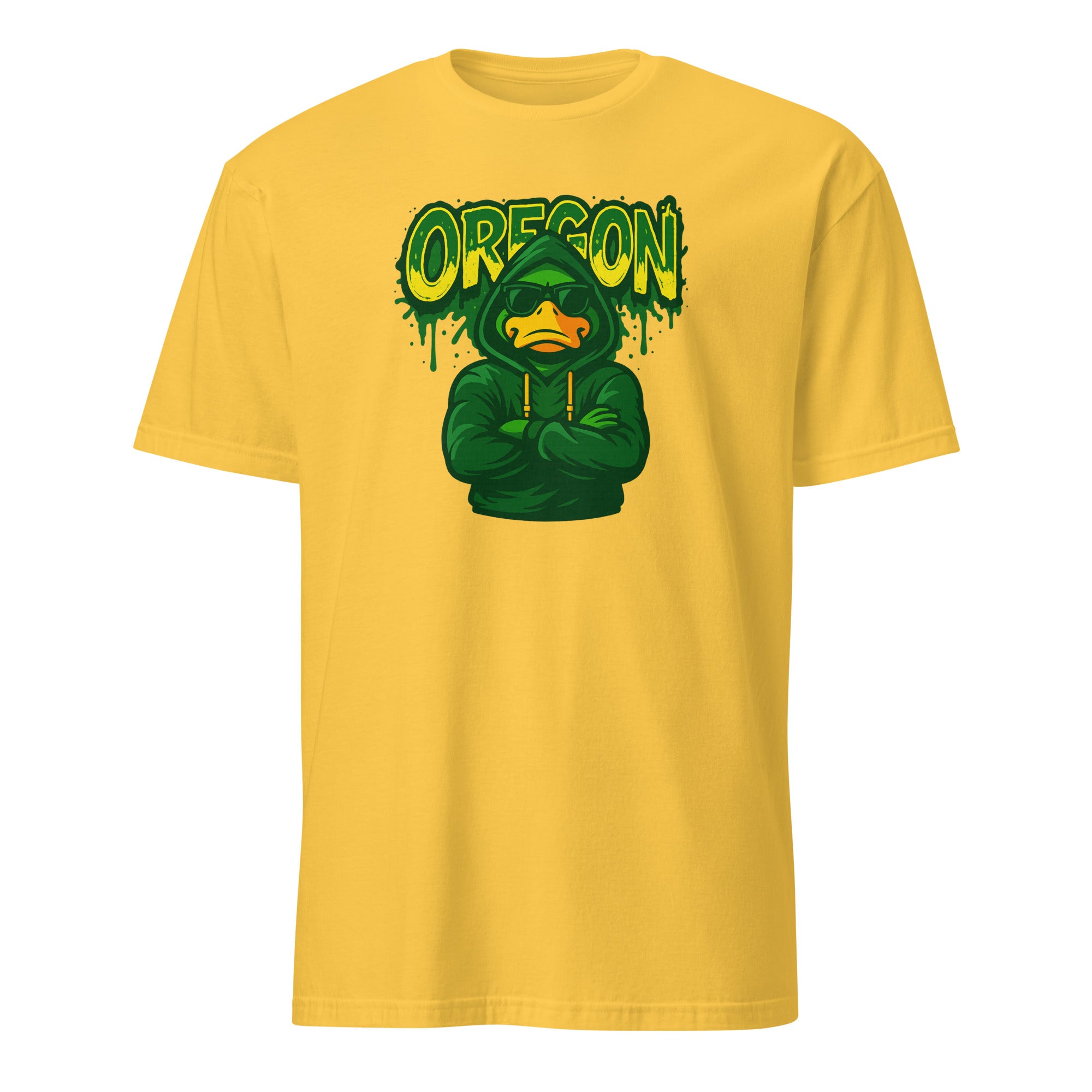 Vintage Donald Duck Oregon Ducks Football T-Shirt in Daisy Yellow by Cuccico
