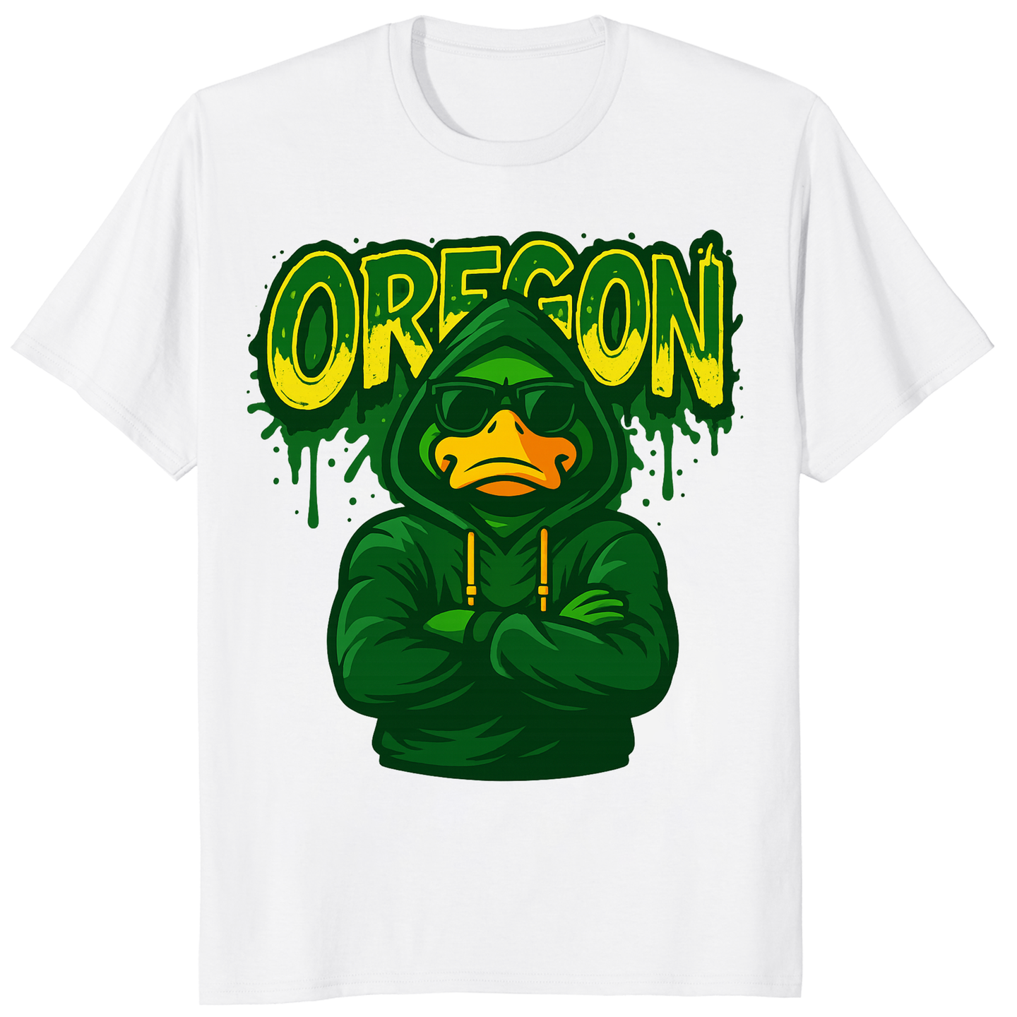 Vintage Donald Duck Oregon Ducks Football T-Shirt in White by Cuccico