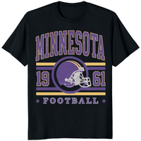 Vintage Minnesota Football Shirt in Black by Cuccico