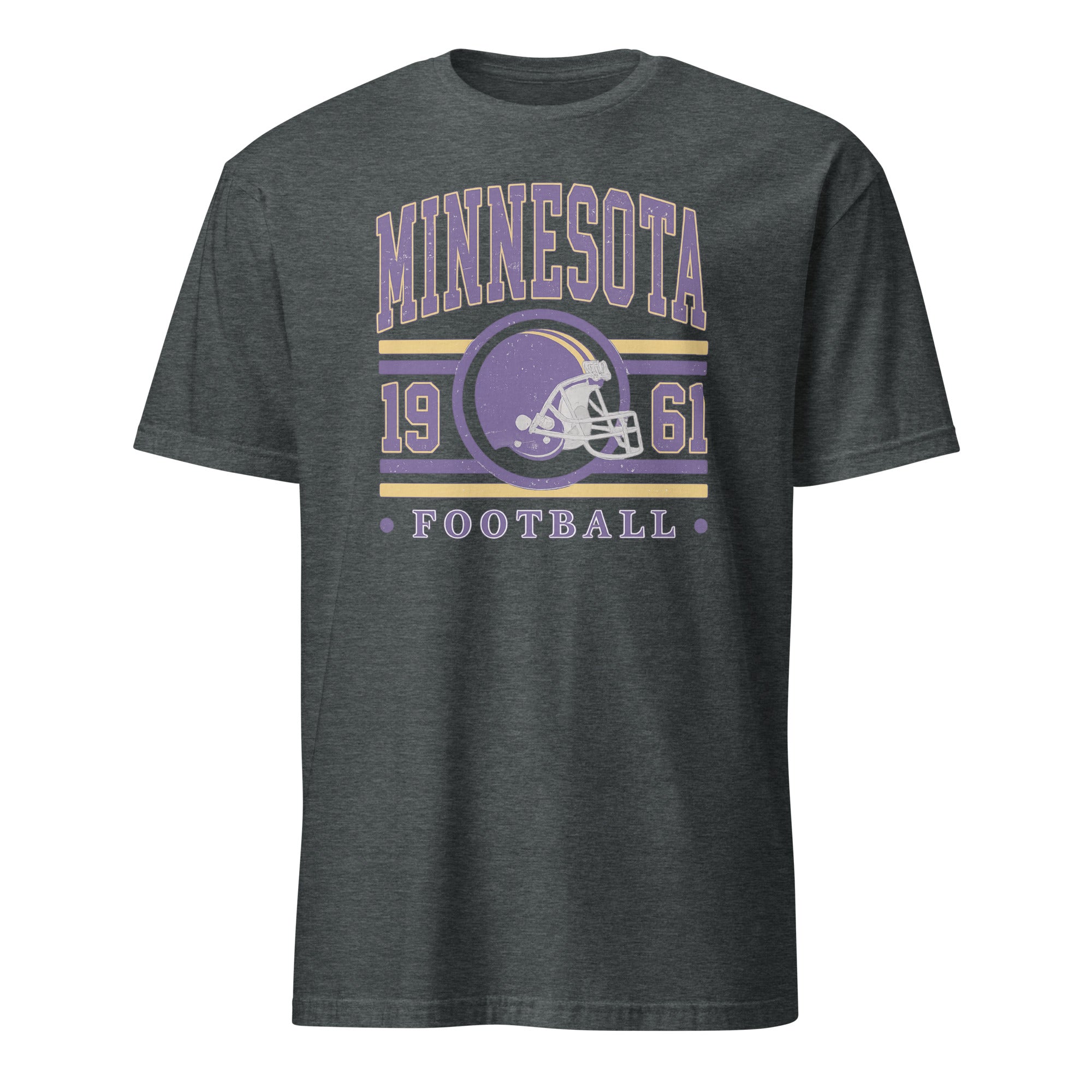 Distressed Minnesota Mascot Shirt in Dark Heather by Cuccico
