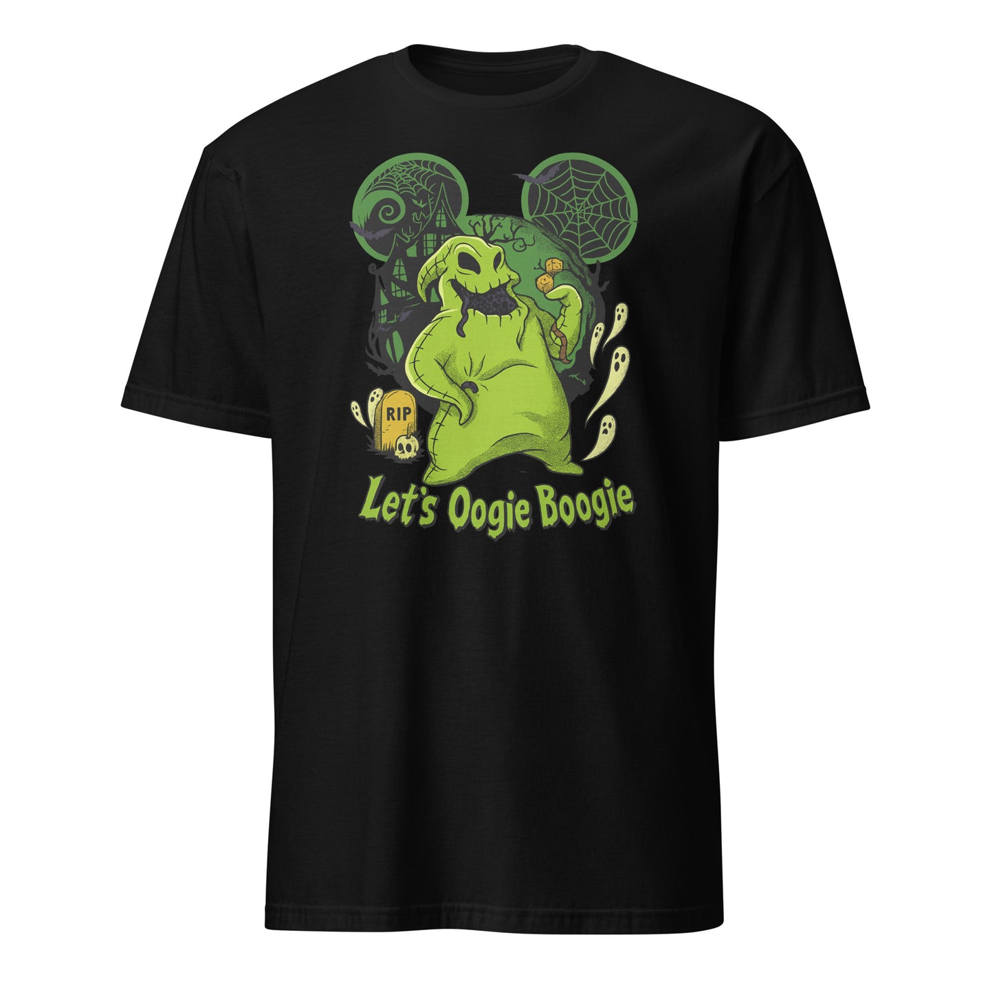 Vintage Retro Boogie Man Shirt in Black – Halloween Boogie T-Shirt with Oogie Boogie design