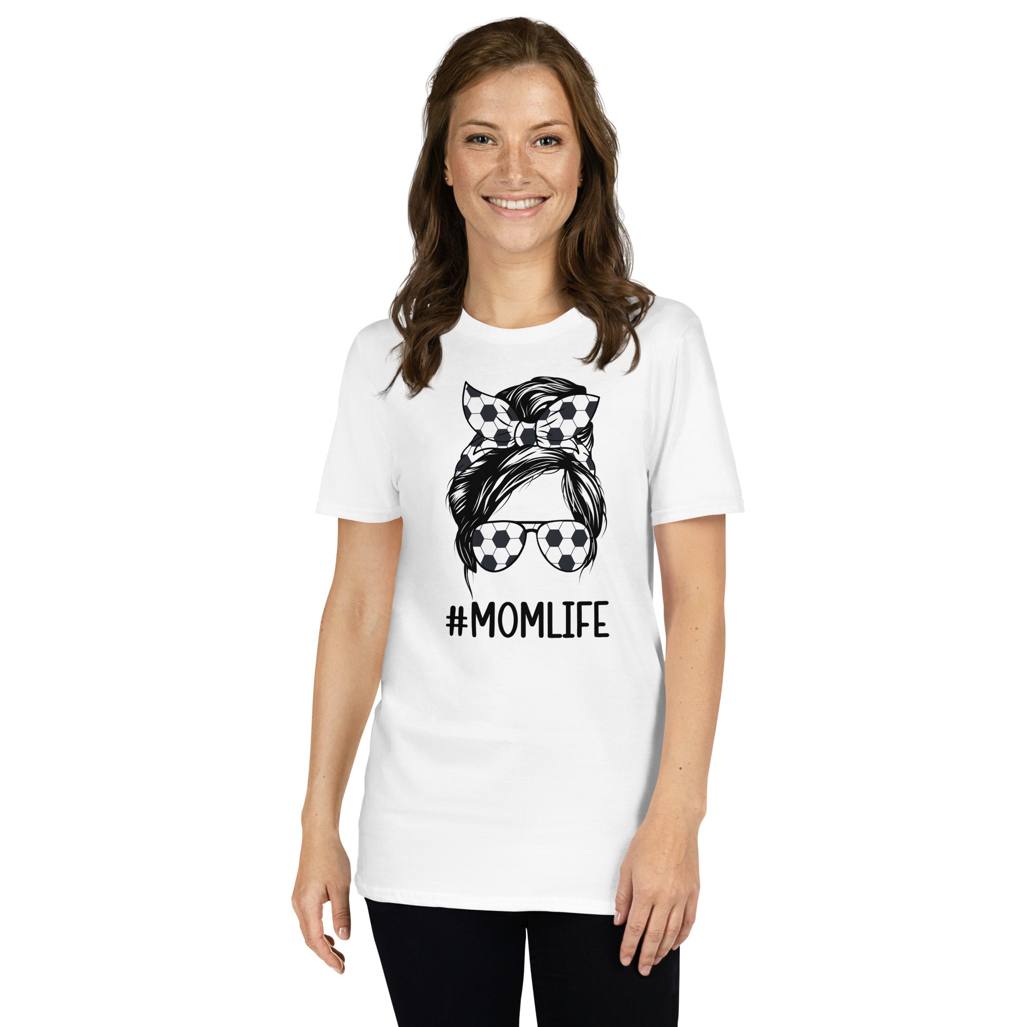 Messy Bun Soccer Mom Shirt - Perfect Mother's Day Gift T-Shirt - Cuccico Design