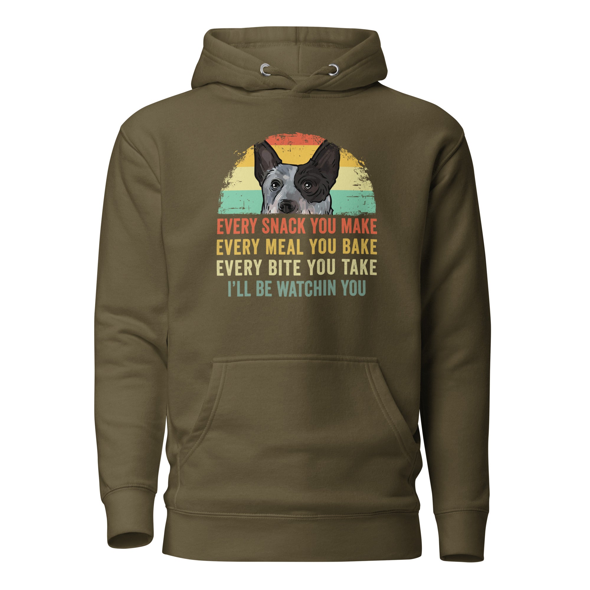 Blue Heeler Australian Cattle Dog Every Snack Hoodie - Cuccico Design