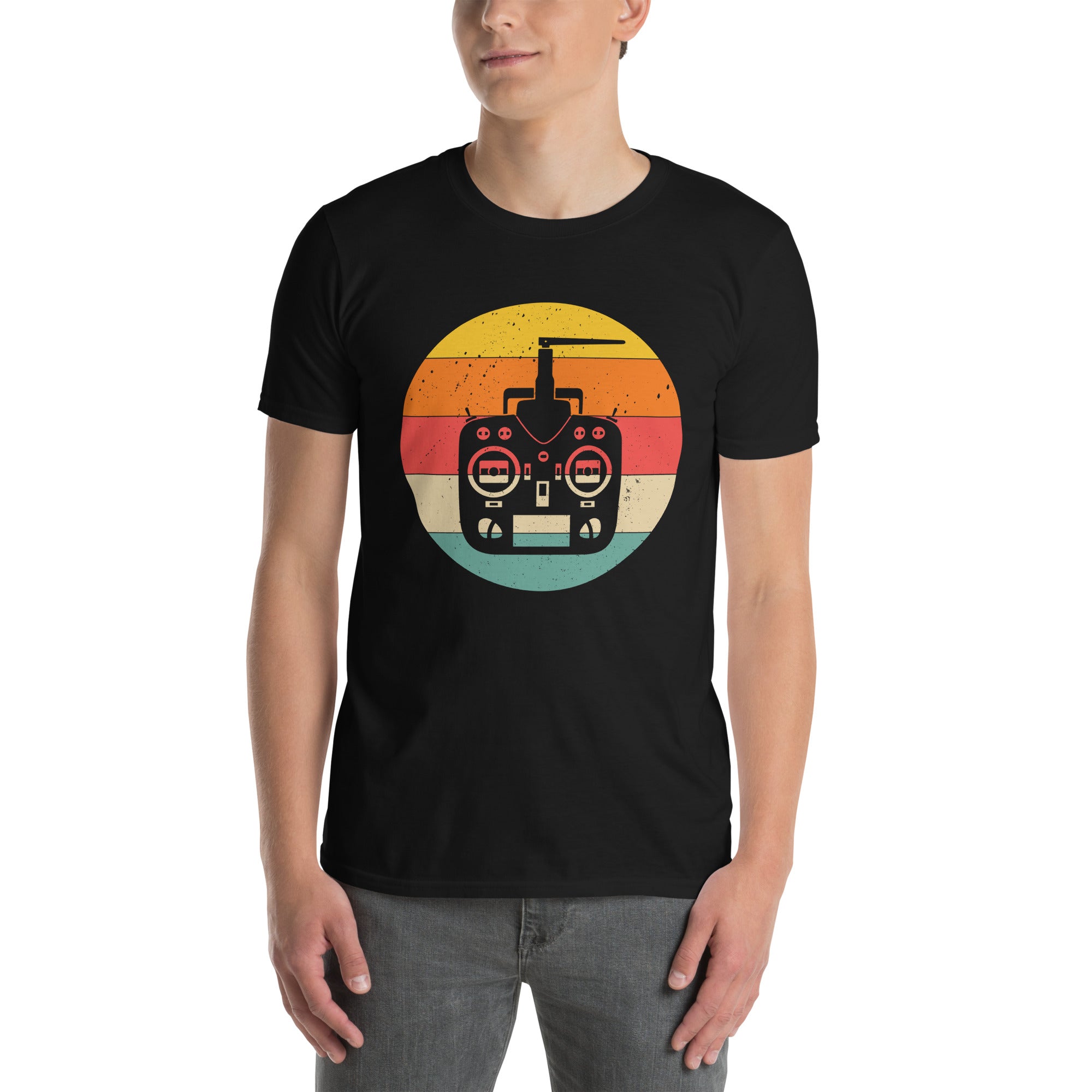 RC Airplane T-Shirt - Retro Remote Control Plane Design - Cuccico Design
