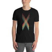 Retro Drummer T-Shirt - Vintage Drum Sticks Shirt - Cuccico Design