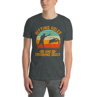 Funny Cornhole Shirt for Men | Hitting Holes Tee - Cuccico Design