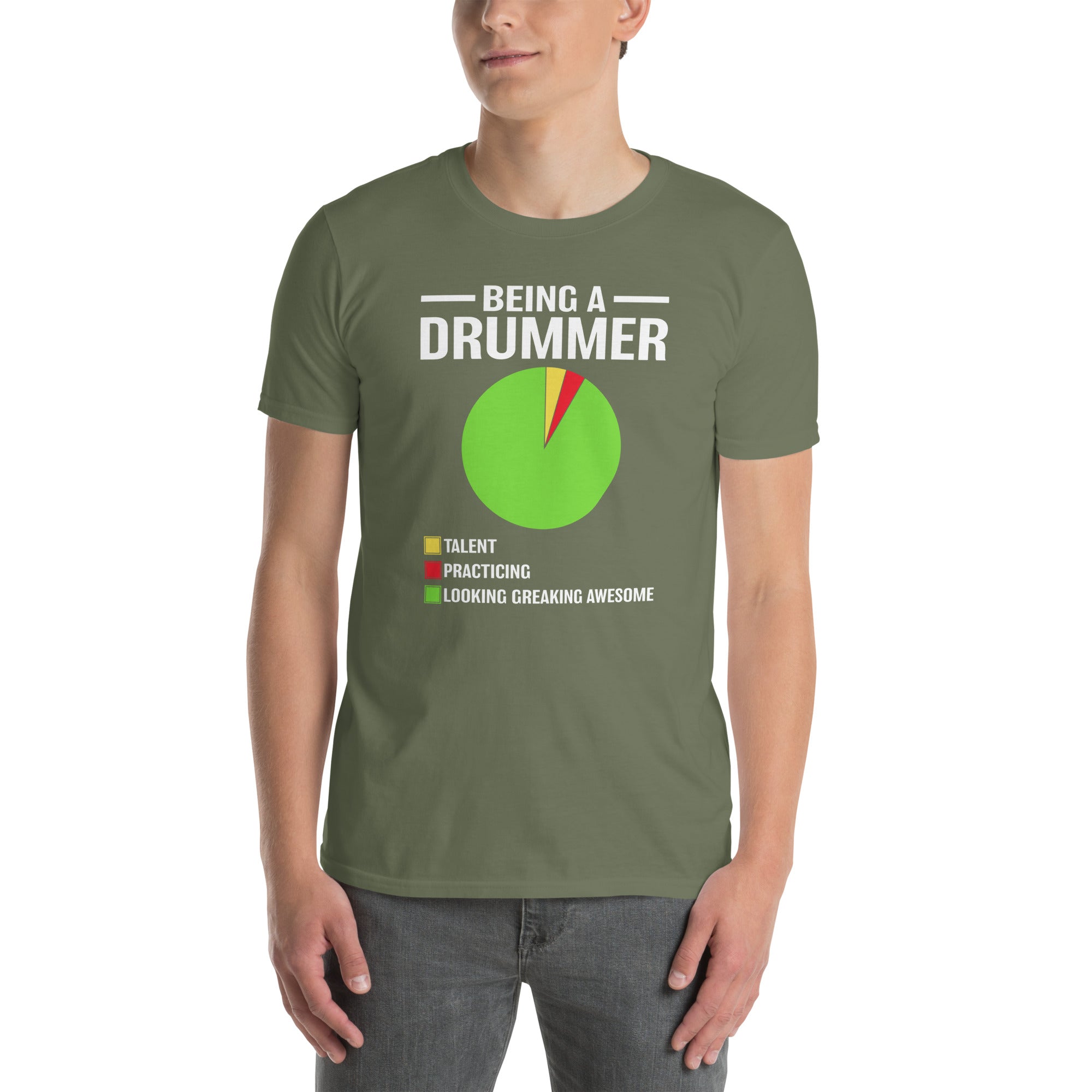 Unisex Drummer T-Shirt | Percussion & Drumming Tee - Cuccico Design