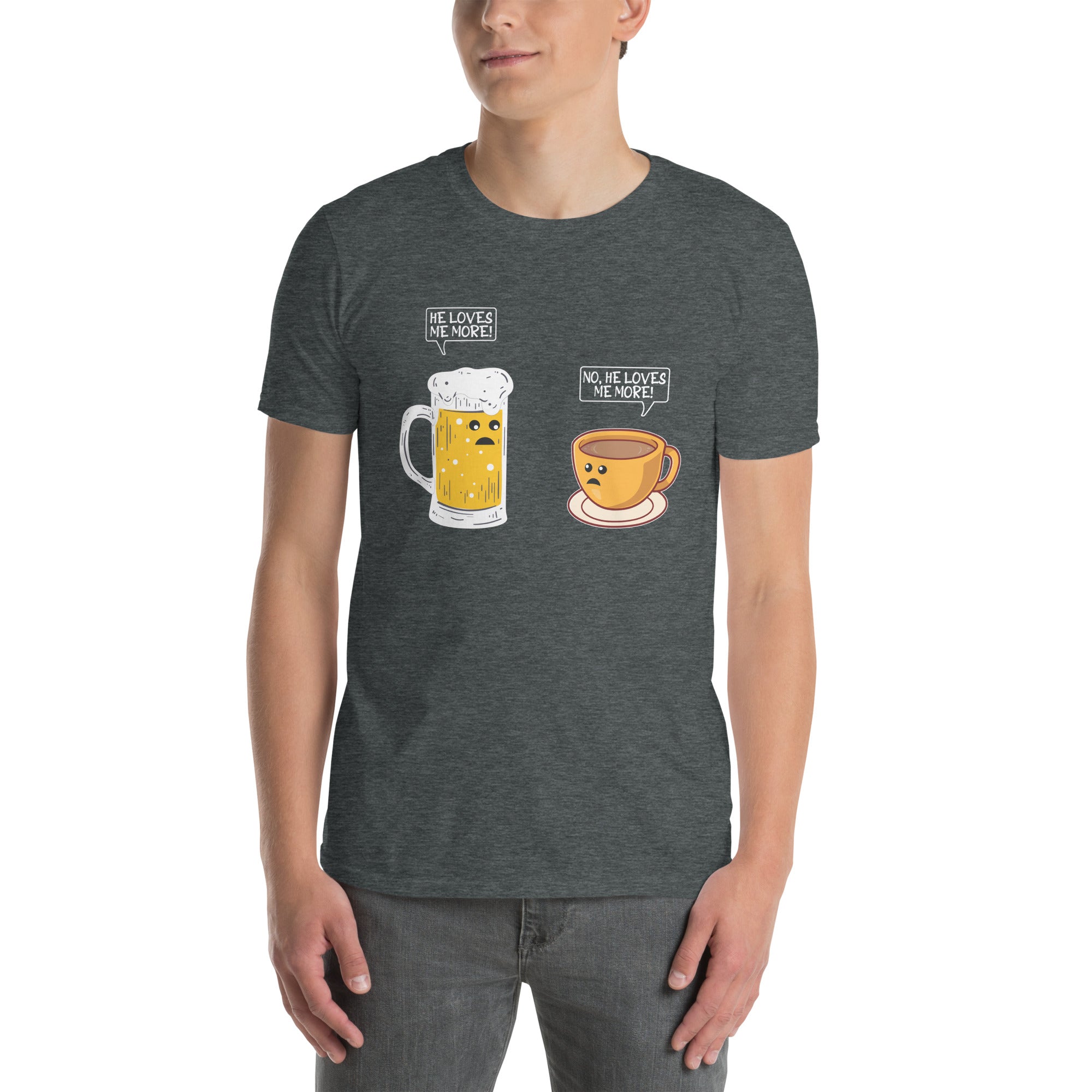 Funny He Loves Me More Shirt | Unisex Coffee T-Shirt - Cuccico Design