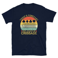 Today's Forecast Funny Cribbage T-Shirt | Board Game Gift - Cuccico Design