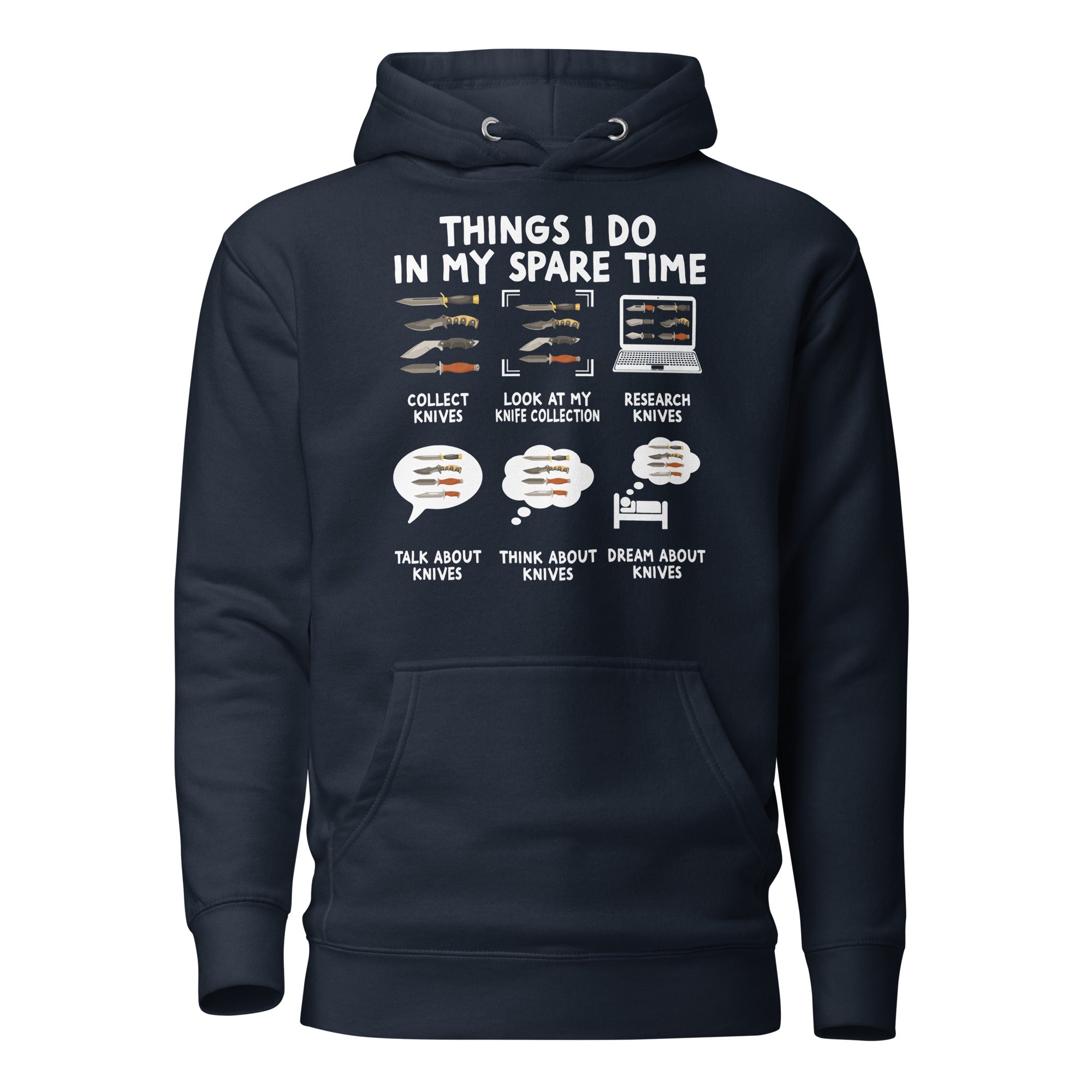 Knife Collecting Hobby Hoodie | Collector Gift Apparel - Cuccico Design