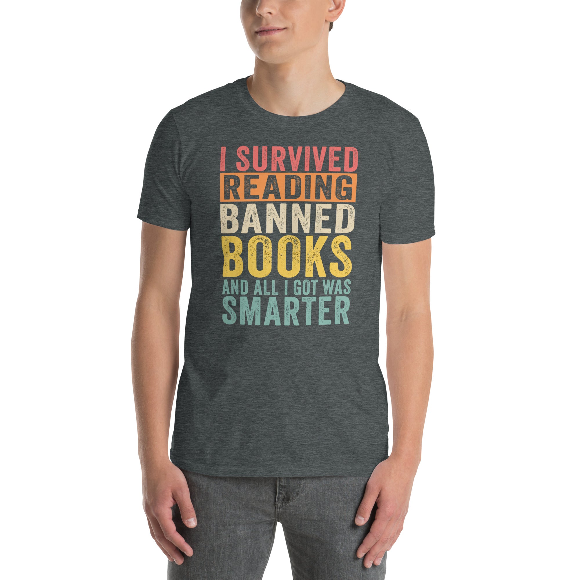 Banned Books T-Shirt - I Survived Reading - Book Lover Gift - Cuccico Design