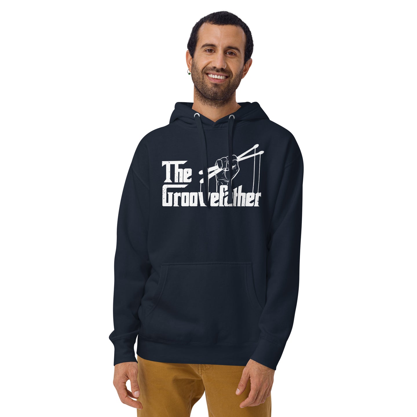 Funny Drummer Dad Hoodie - The GrooveFather Design - Cuccico Design