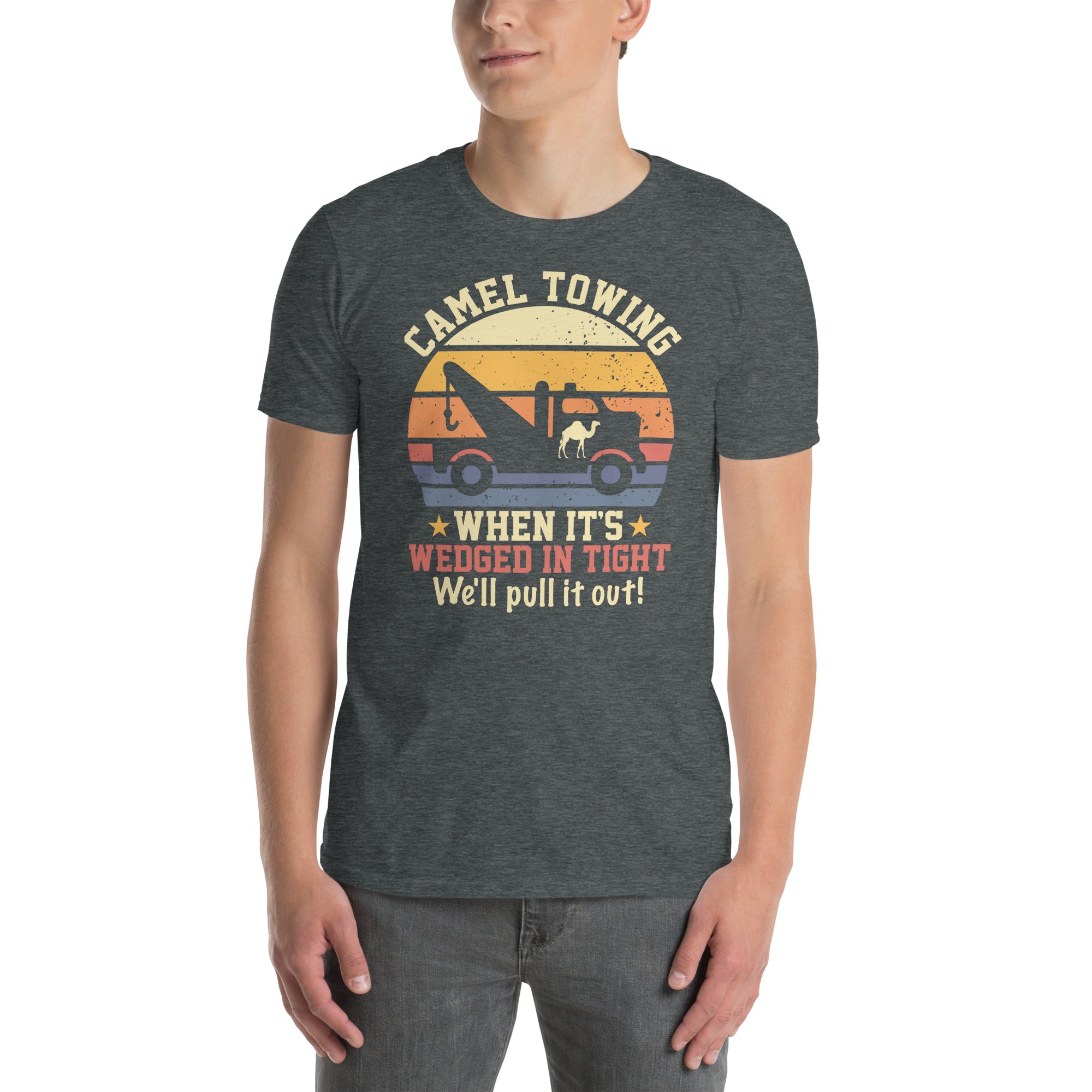 Funny Camel Towing Adult Humor T-Shirt - Cuccico Design