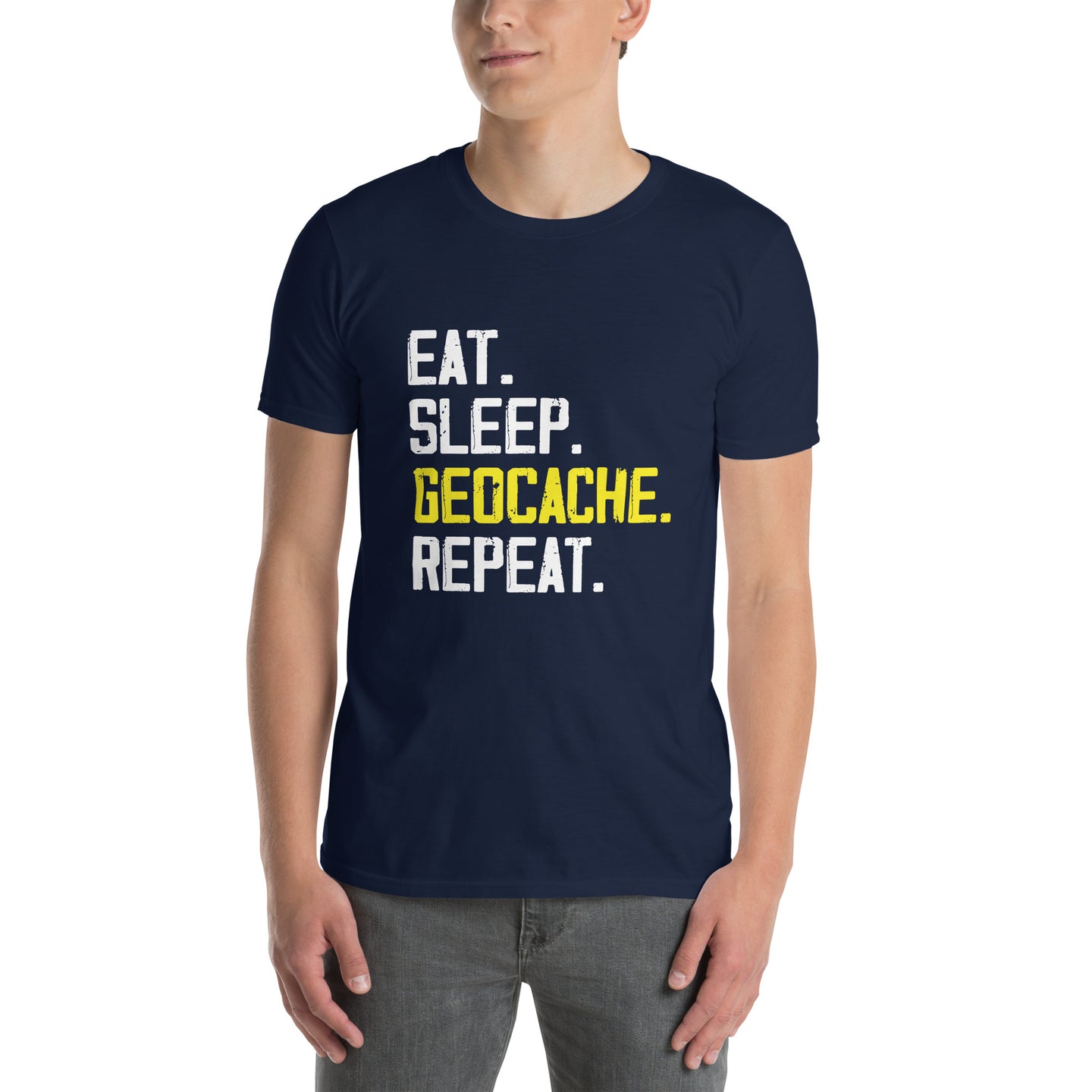Eat Sleep Geocache Repeat Geocaching T-Shirt - Geocacher Gift - Cuccico Design