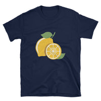 Lemon T-Shirt - Unisex Lemon Print Tee - Lemon Lover Gift - Cuccico Design