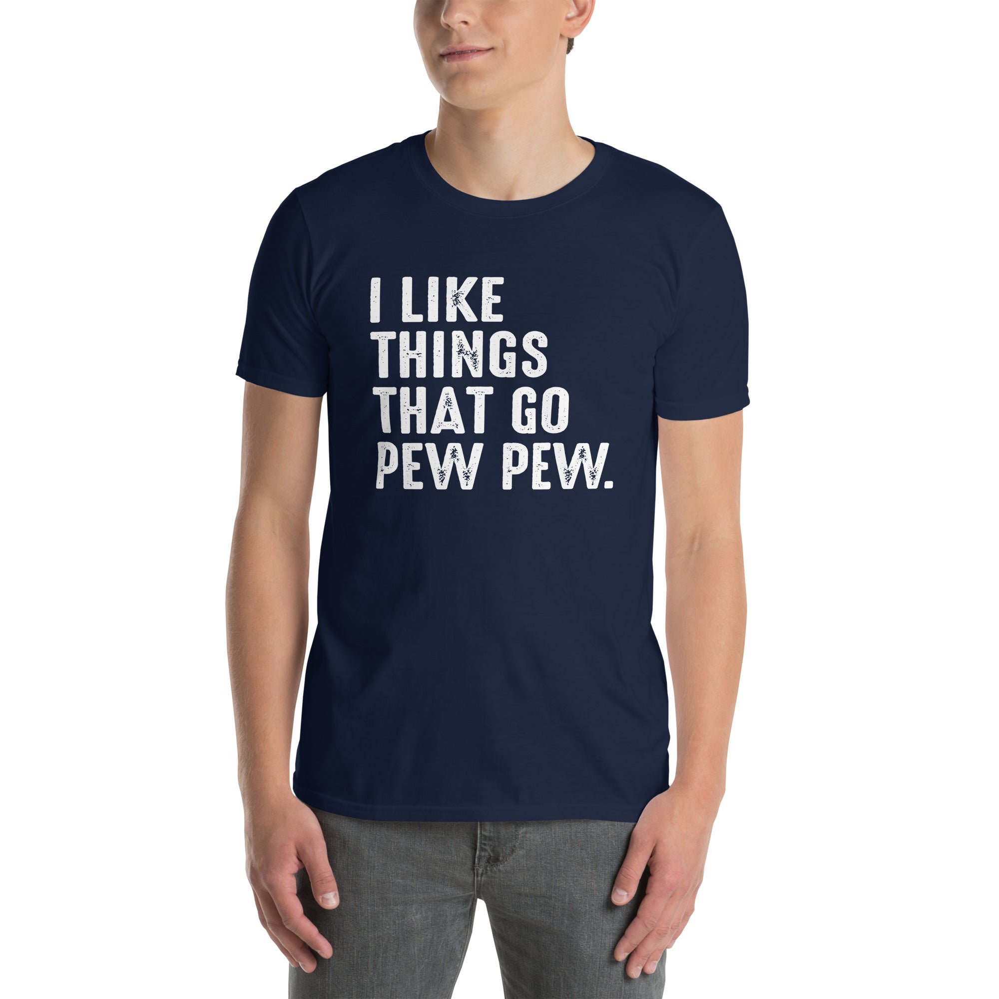 Gun Enthusiast T-Shirt | Funny Pew Pew Gun Owner Gift - Cuccico Design