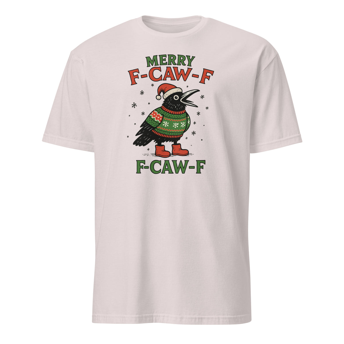 Merry F-Caw-F Christmas Shirt – Funny Holiday Chicken Meme Tee | Christmas 2025 | Cuccico | Cuccico