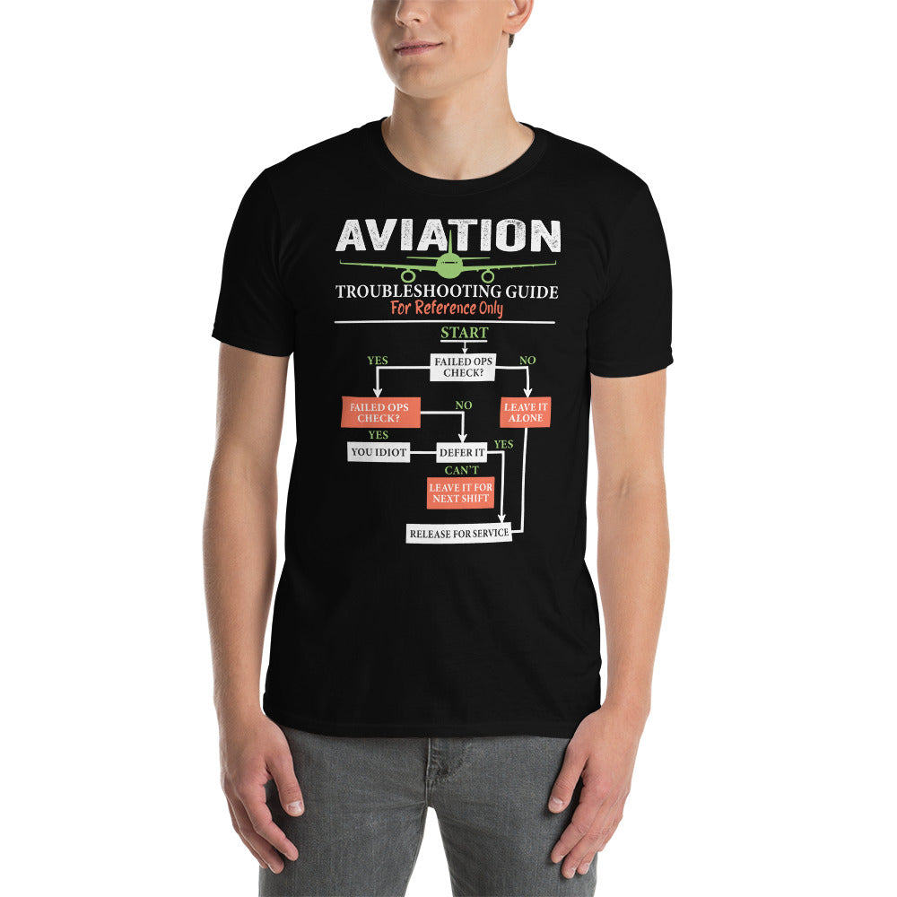Funny Pilot Troubleshooting T-Shirt - Aviation Gift - Cuccico Design