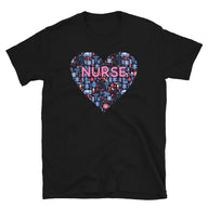 Nurse T-Shirt with Heart Design | Funny Gift for Nurses & Students - Cuccico Design