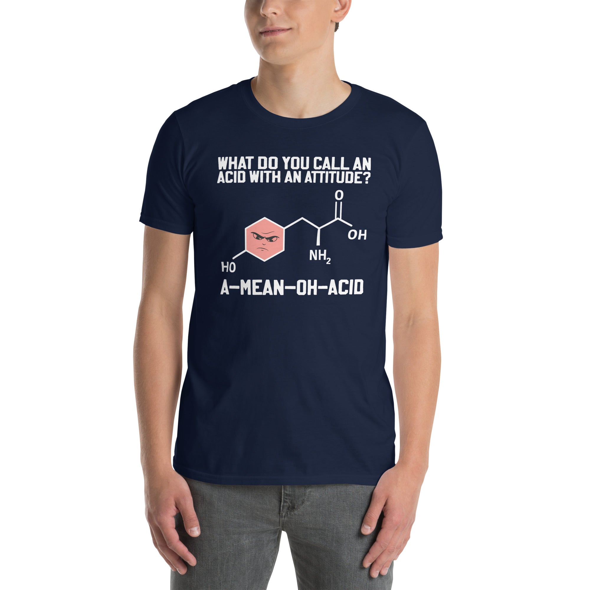 Funny Science Shirt | A-Mean-Oh-Acid T-Shirt for Teachers - Cuccico Design