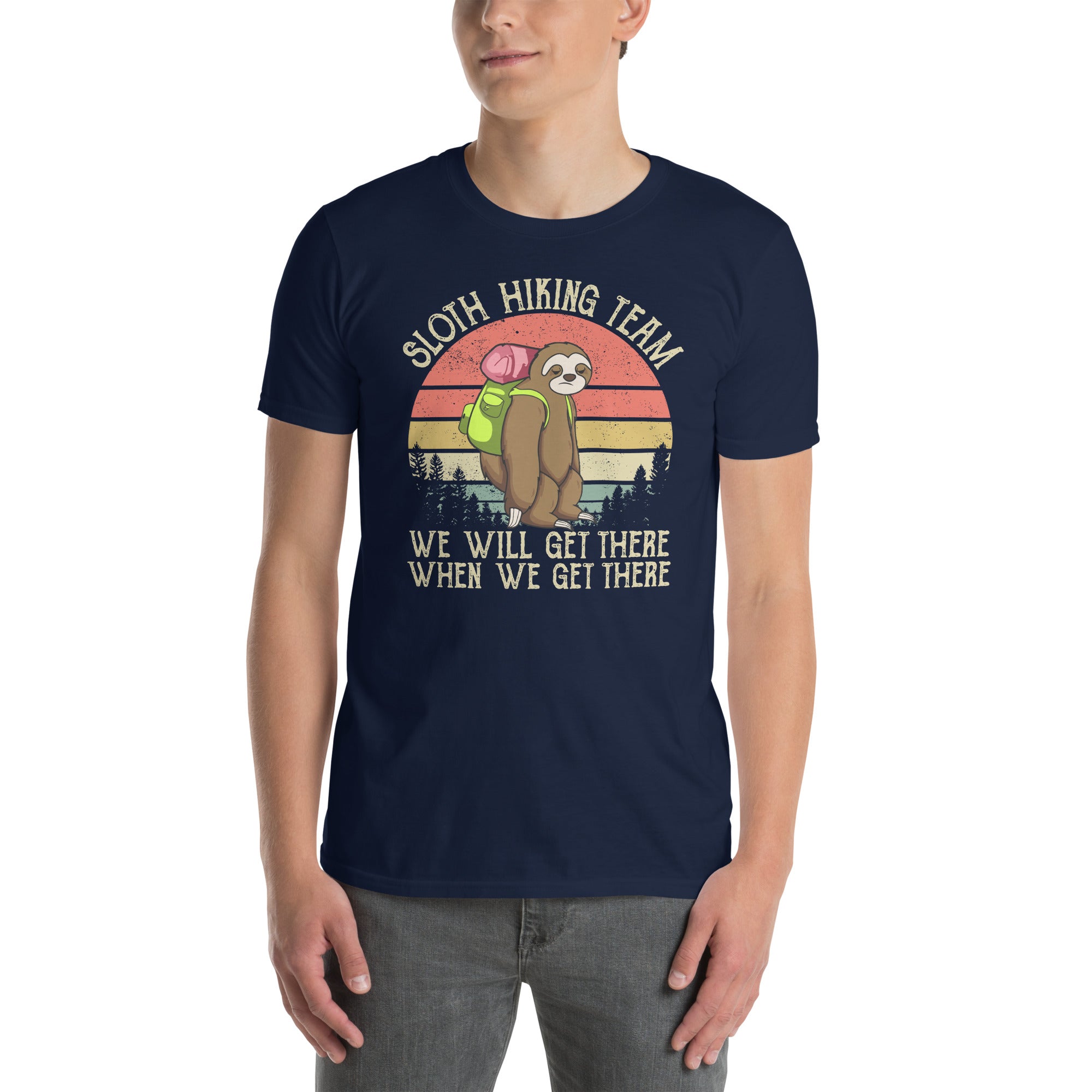 Sloth Hiking Team Shirt | Funny Adventure T-Shirt - Cuccico Design