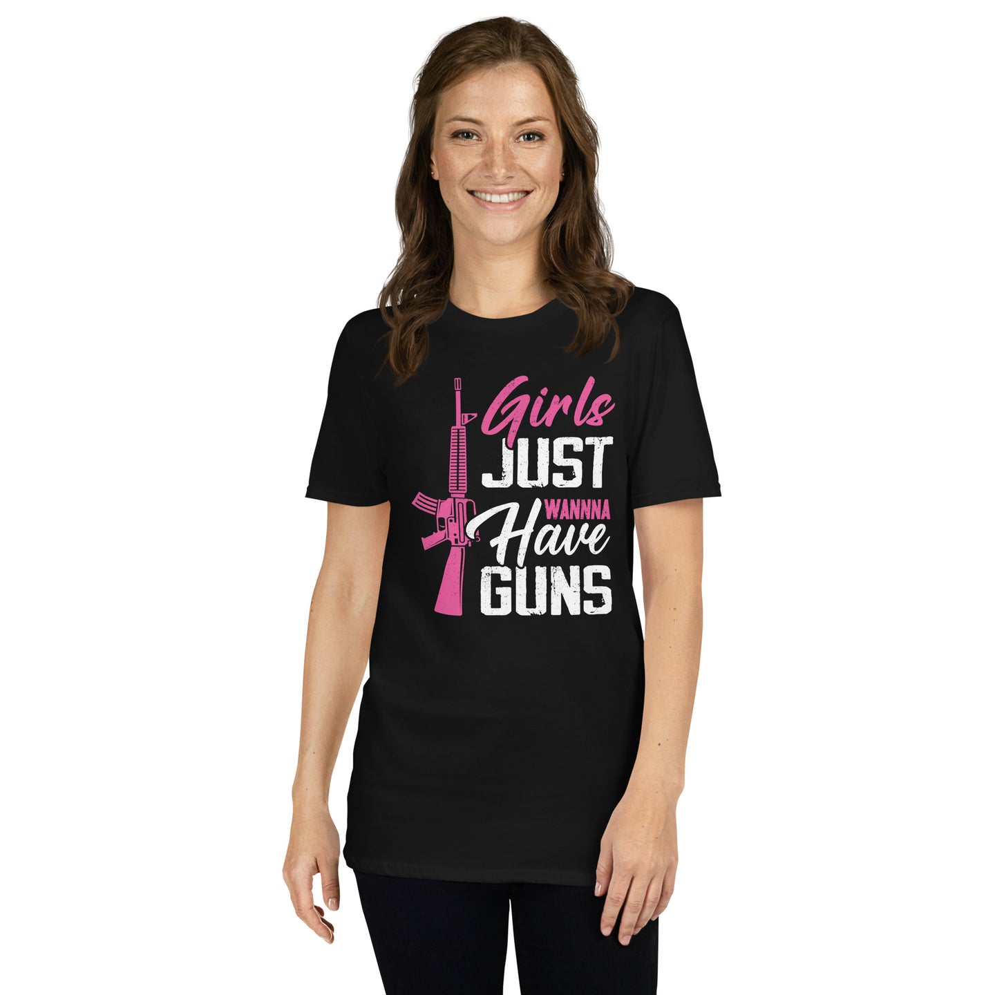 Girls Just Wanna Have Guns T-Shirt | Gun Lover Shirt - Cuccico Design