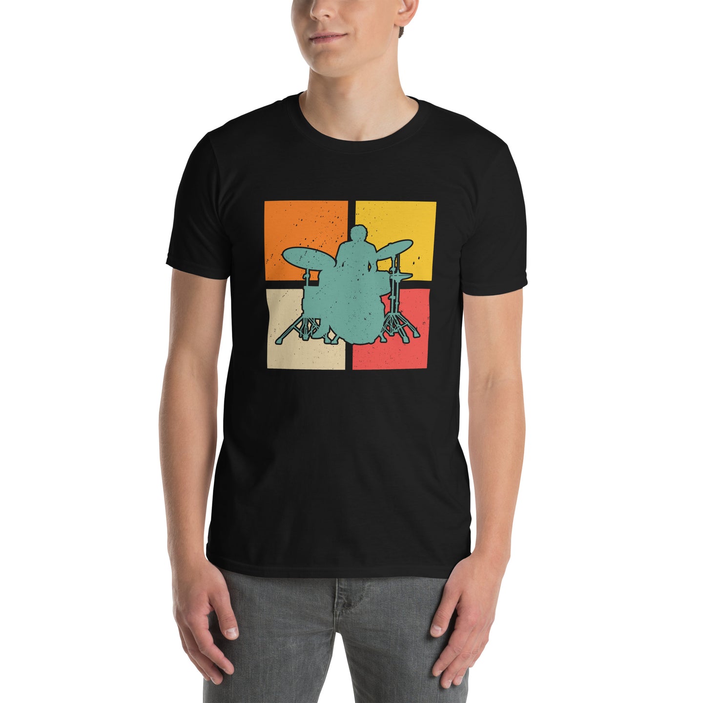 Vintage Drummer T-Shirt - Retro Drumming Shirt Gift - Cuccico Design