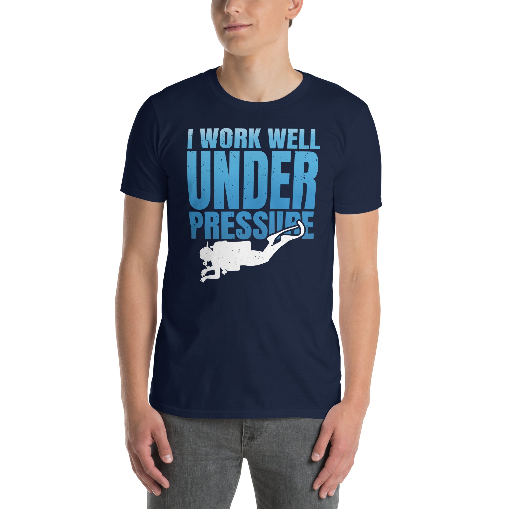 Scuba Diving T-Shirt - I Work Well Under Pressure - Cuccico Design