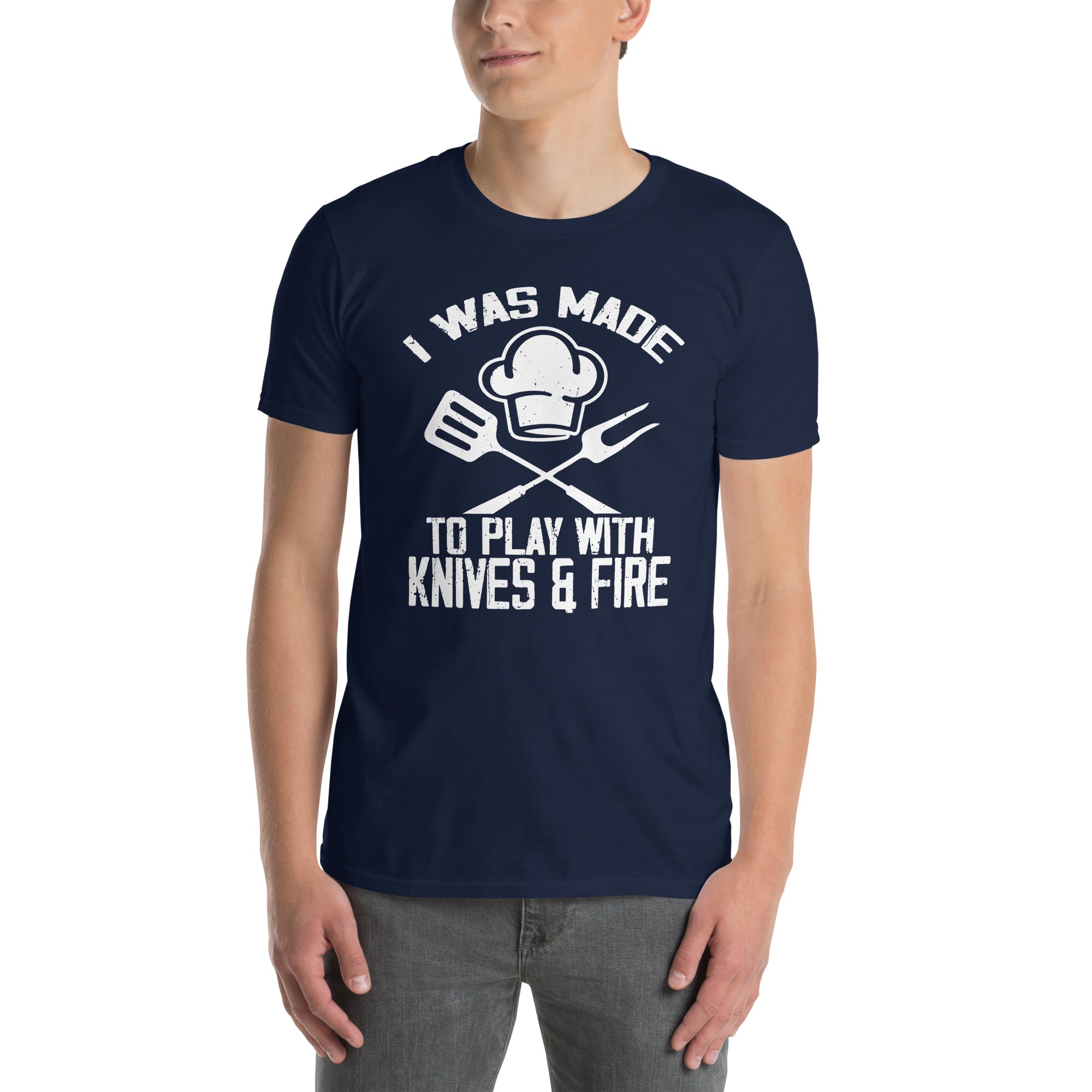 Chef T-Shirt | Cooking Shirt Gift - Play With Fire & Knives - Cuccico Design