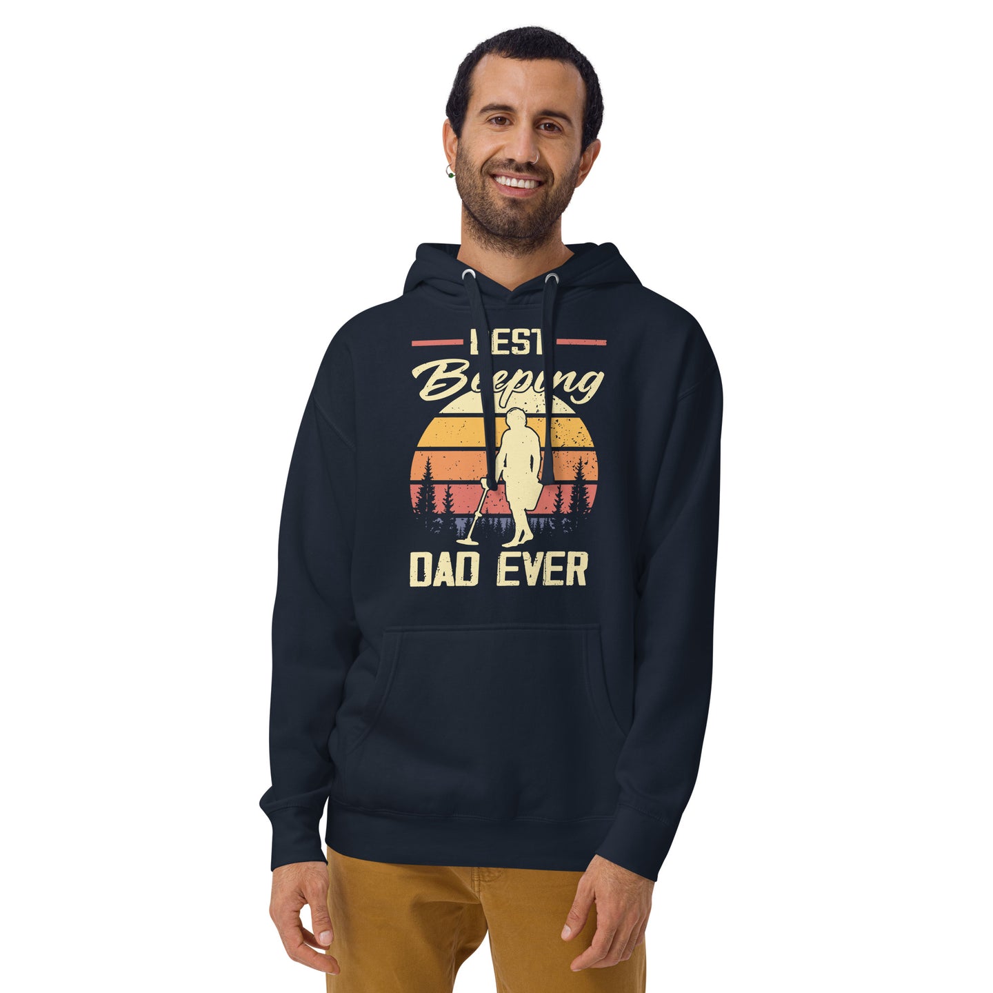 Best Beeping Dad Ever Metal Detecting Dad Hoodie - Cuccico Design