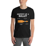 Anatomy Of A Pew Shirt - Funny Gun Ammo Bullet T-Shirt - Cuccico Design