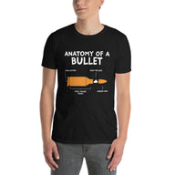 Anatomy Of A Pew Shirt - Funny Gun Ammo Bullet T-Shirt - Cuccico Design