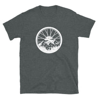 Mountain Bike T-Shirt | MTB Wheel Design Cycling Tee - Cuccico Design