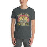Funny Pickleball T-Shirt | Just a Girl Who Loves Pickleball - Cuccico Design