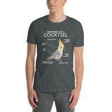 Cockatiel T-Shirt | Funny Parrot Anatomy Bird Lover Gift - Cuccico Design