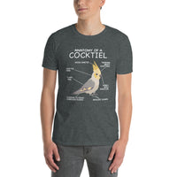 Cockatiel T-Shirt | Funny Parrot Anatomy Bird Lover Gift - Cuccico Design