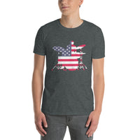 American Flag Drummer T-Shirt - Perfect Gift for Drummers - Cuccico Design
