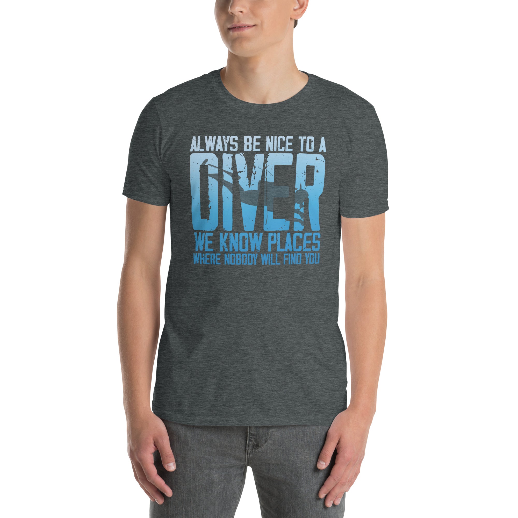 Always Be Nice To A Diver Funny Scuba Diving T-Shirt - Cuccico Design